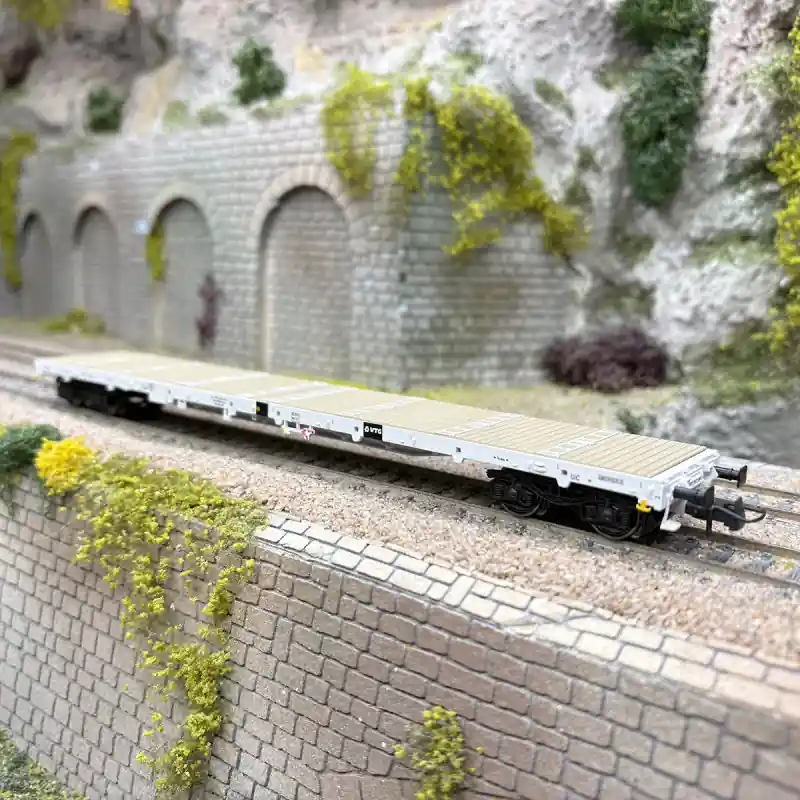 Usine Directe Wagon à ridelles 4 essieux type Rns, VTG/RCW Rail Cargo Wagon, Ep. VI - ROCO 6600272 - HO 1/87