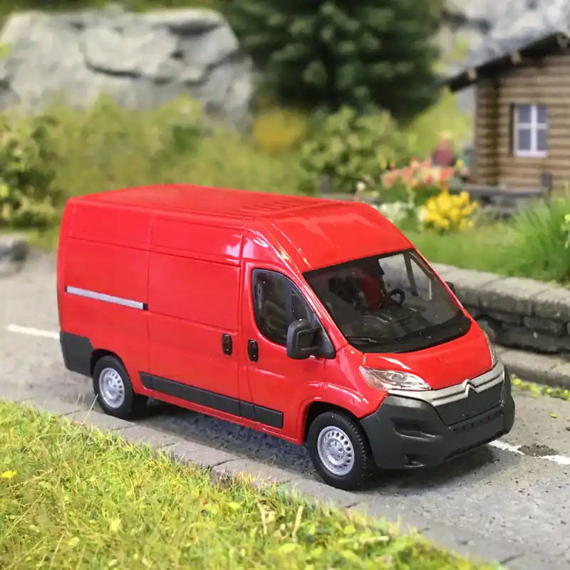 Citroën Jumper, fourgon, rouge, 2014 - BUSCH 54604 - HO 1/87 Affaire À Saisir