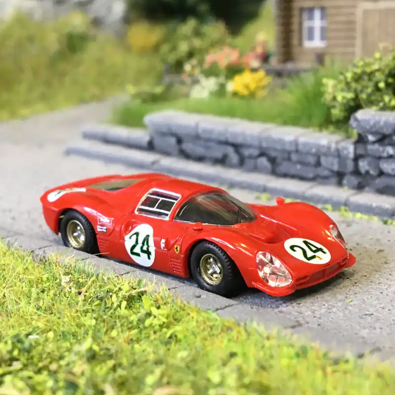Ferrari 330, P4 Spider, n°24, 24H de Daytona, 1967, Mike Parkes, Ludovico Scarfiotti - BREKINA 22904 - HO 1/87 Retour Gratuit