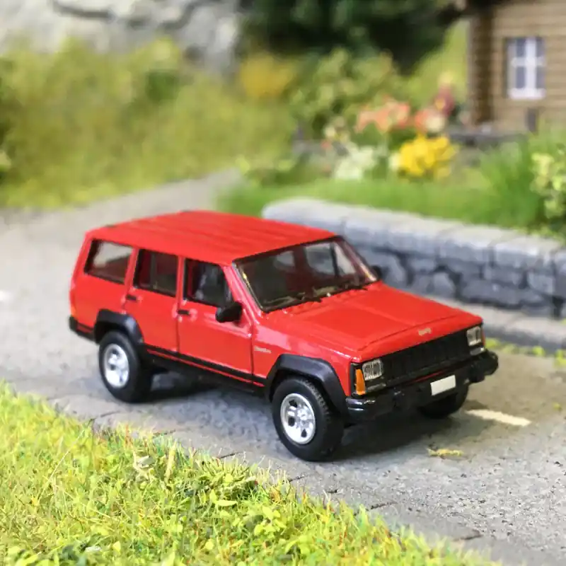 Meilleur Choix Jeep, Cherokee XJ, rouge, 1984 - PCX 870729 - HO 1/87