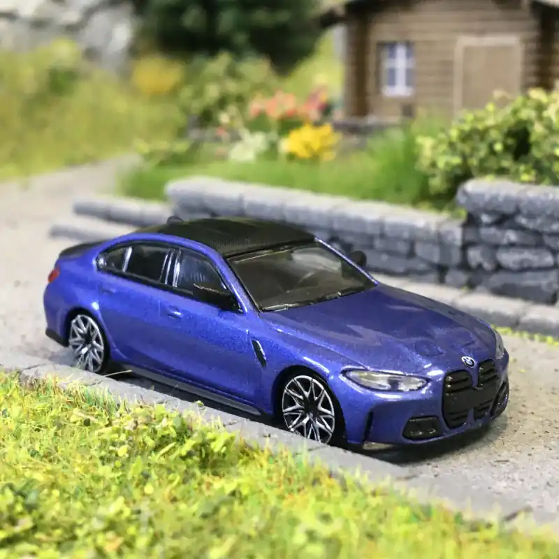 Petit Prix BMW M3(G80), bleu, 2020 - Minichamps 870023201 - 1/87