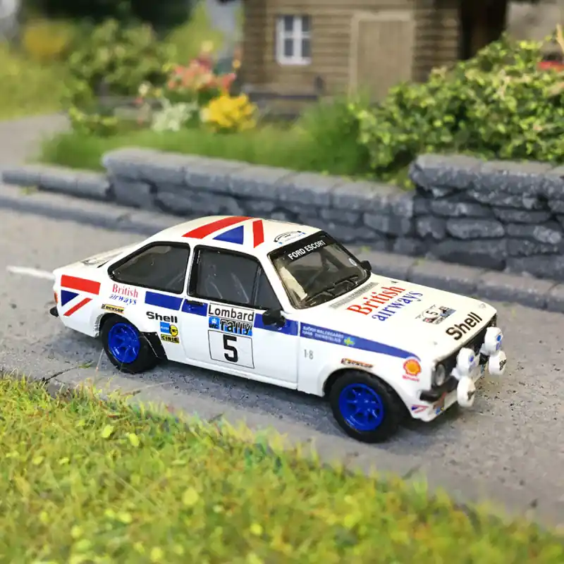 Ford Escort RS 1800, n°5, Rallye RAC Lombard 1977, Björn Waldegard, Hans Thorszelius - BREKINA 19584 - HO 1/87 Nouveauté