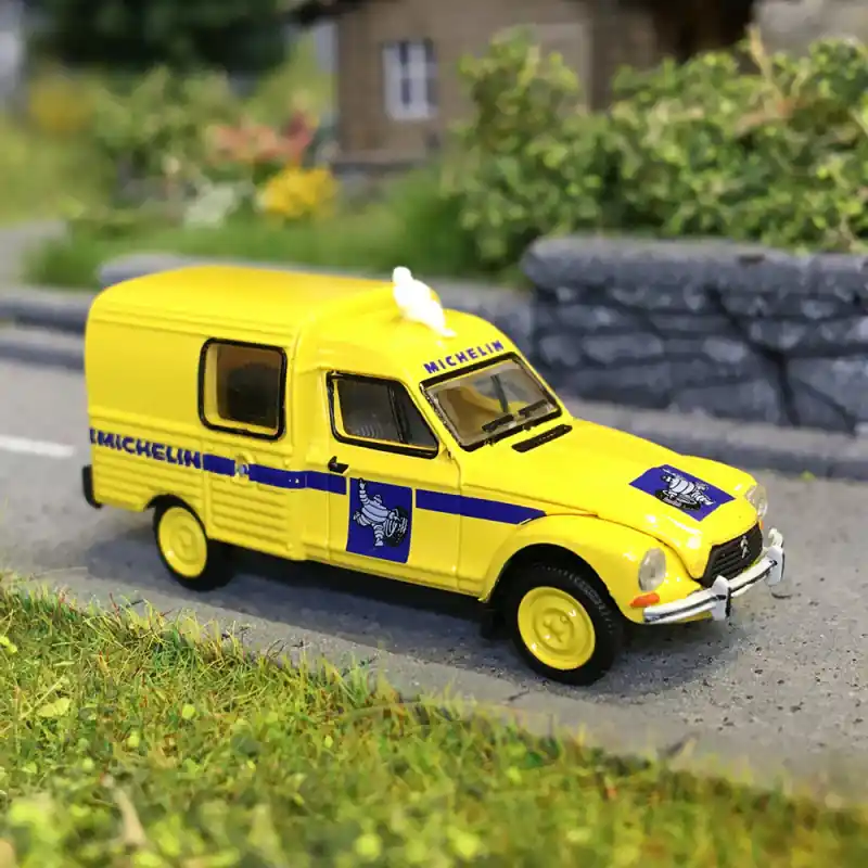 Prix Réduit Citroën Acadiane, Michelin avec Bibendum, 1976 - SAI 7645 - HO 1/87