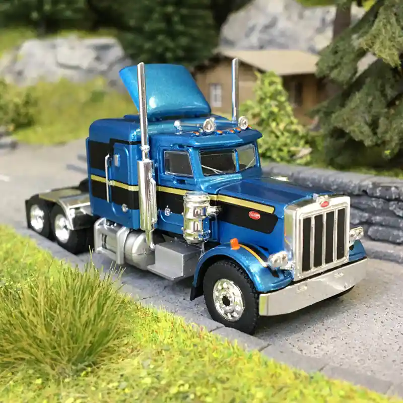 Commander Maintenant Tracteur Peterbilt 359, bleu métallisé / noir, 1973 - BREKINA 85718 - HO 1/87