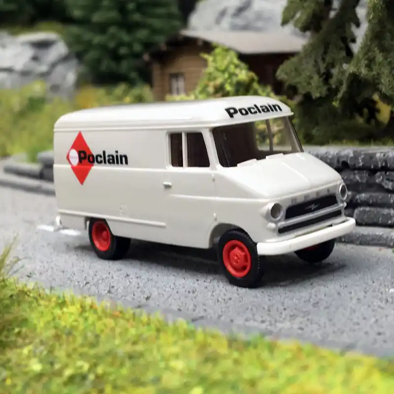 Meilleur Choix Opel Blitz Kasten A "Poclain", Blanc - Brekina 35631 - HO 1/87