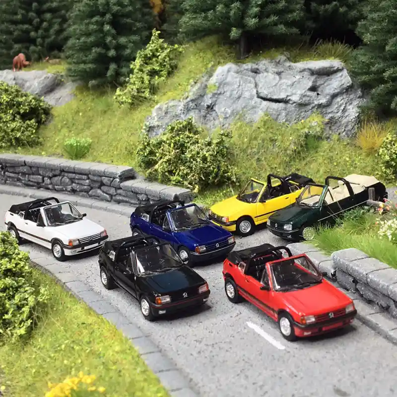 Coffret 6 Peugeot 205 cabriolets - SAI 6320 - HO 1/87 Vente Directe