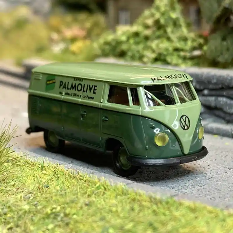 Haute Qualité Volkswagen Combi T1B, "Palmolive" 1960 vert foncé et clair - BREKINA 32763 - 1/87