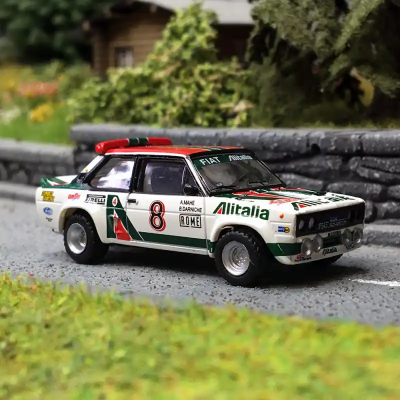 Expédié Aujourd'hui Fiat 131 Abarth, Alitalia, Darniche N°8, Monté Carlo 1978 - Brekina 22653 - HO 1/87