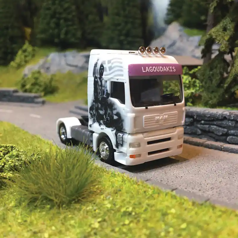 Camion Tracteur, MAN TGA XXL, "LAGOUDAKIS" - HERPA 315708 - 1/87 Offre Limitée