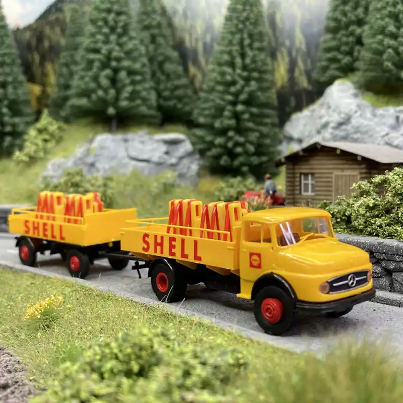 Meilleure Vente Camion Mercedes L322 SHELL - BREKINA 47126 - HO 1/87