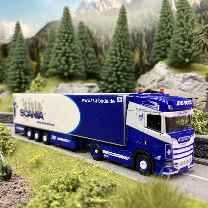 Scania CS20 HD, Remorque décorée - HERPA 314466 - HO 1/87 Jusqu'à Épuisement Des Stocks