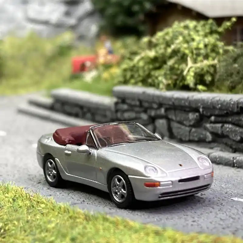 Porsche 968 Cabriolet Gris Métal - PCX870181 - HO 1/87 Super Prix