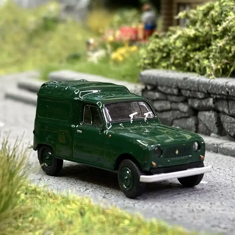 Renault 4L fourgonnette Vert Foncé - BREKINA 14754 - HO 1/87 Vente Flash