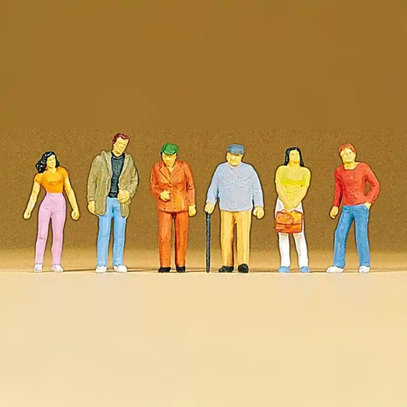 Nouvelle Collection Passants (x6) - PREISER 10117 - HO 1/87