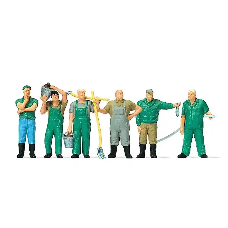 6 employés de Zoo - HO 1/87 - MERTEN 212559 Prix Promo