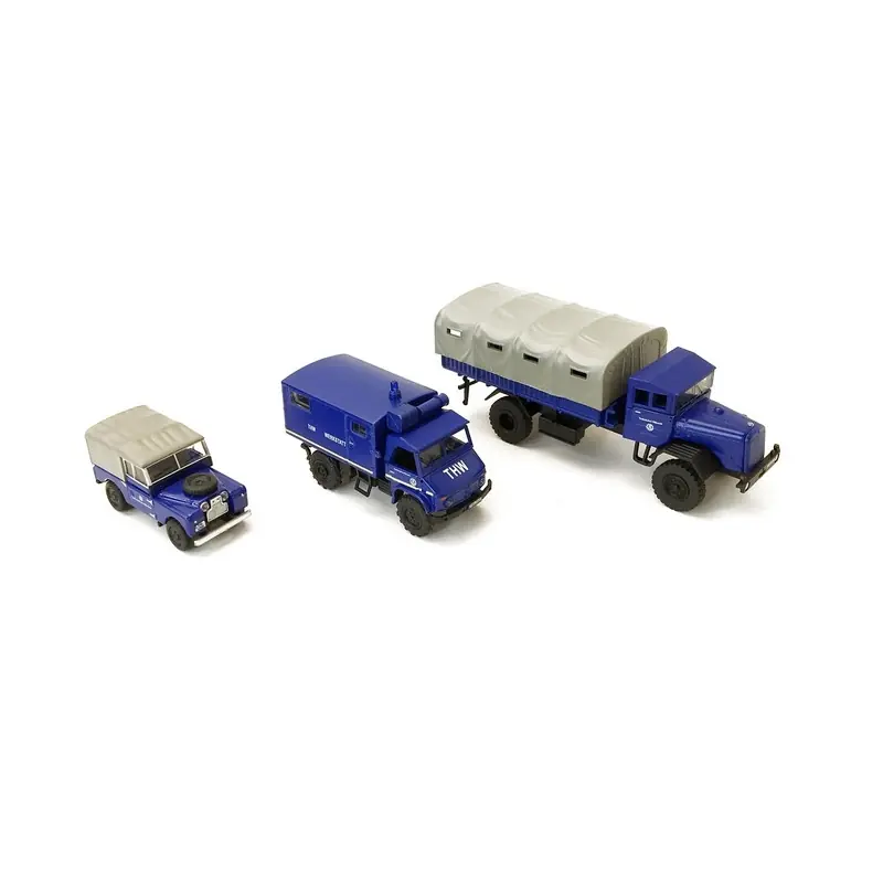 Coffret de 3 véhicules THW-HO 1/87-SCHUCO 452656000 Commander Vite