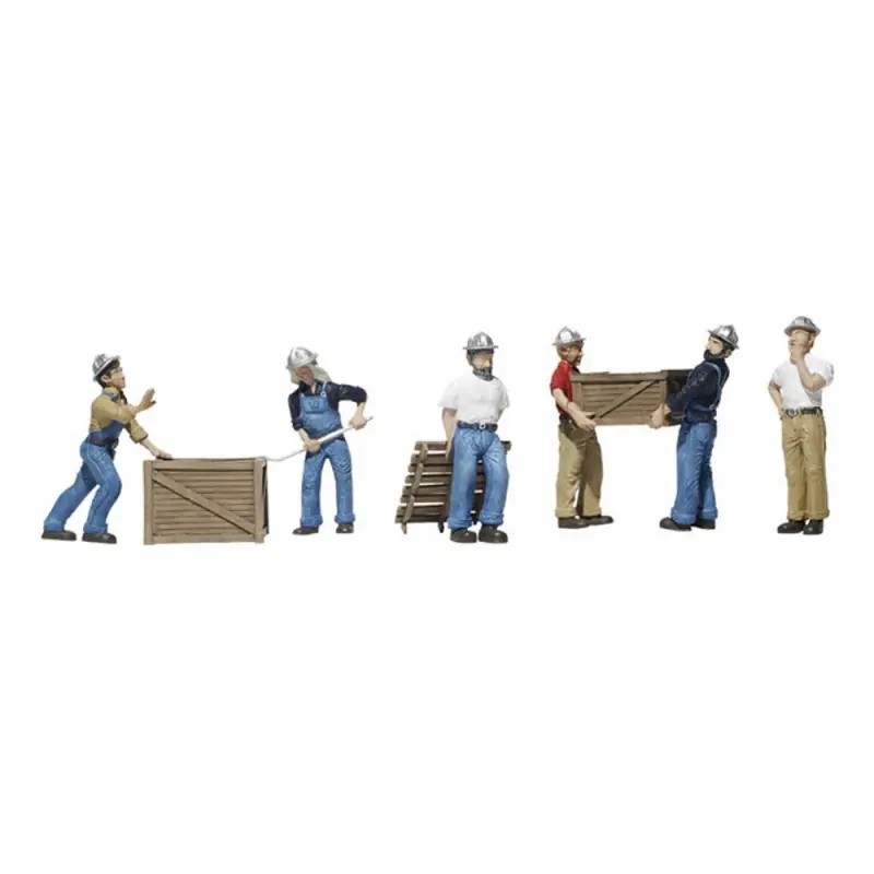 Commande En Gros 6 Dockers - HO 1/87 - WOODLAND SCENICS A1823