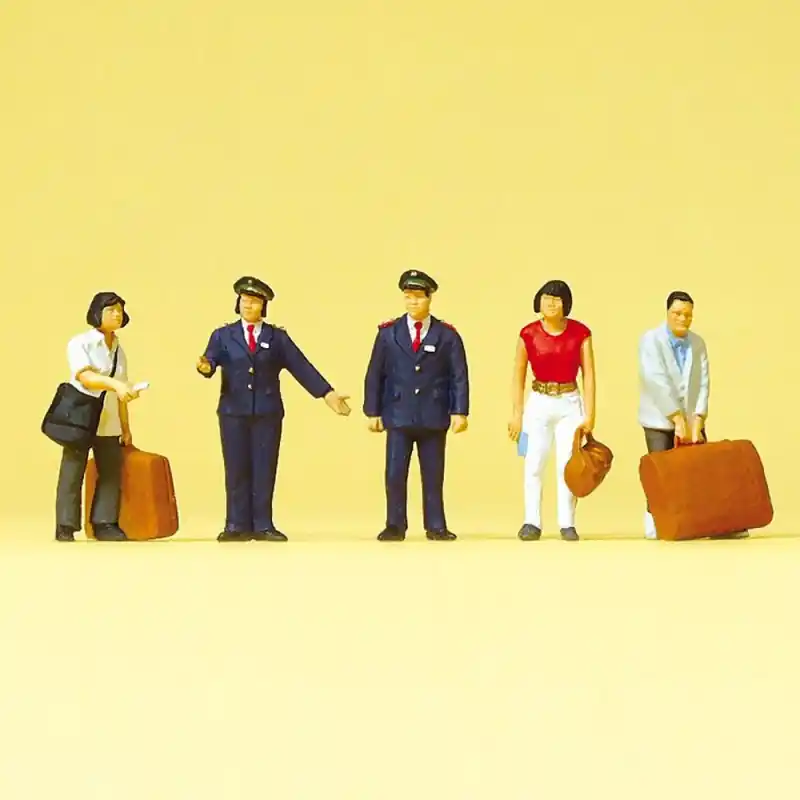 5 personnages asiatiques - HO 1/87 - PREISER 10570 Nouveauté