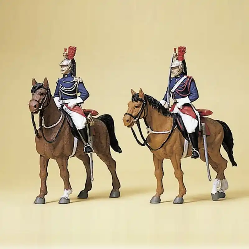 Commande En Gros 2 Gardes Républicains + Montures-HO 1/87-PREISER 10435