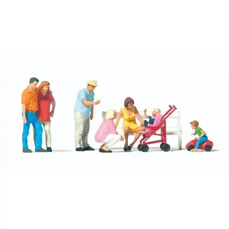 Nouvel Arrivage Promenade en famille-HO 1/87-PREISER 10695
