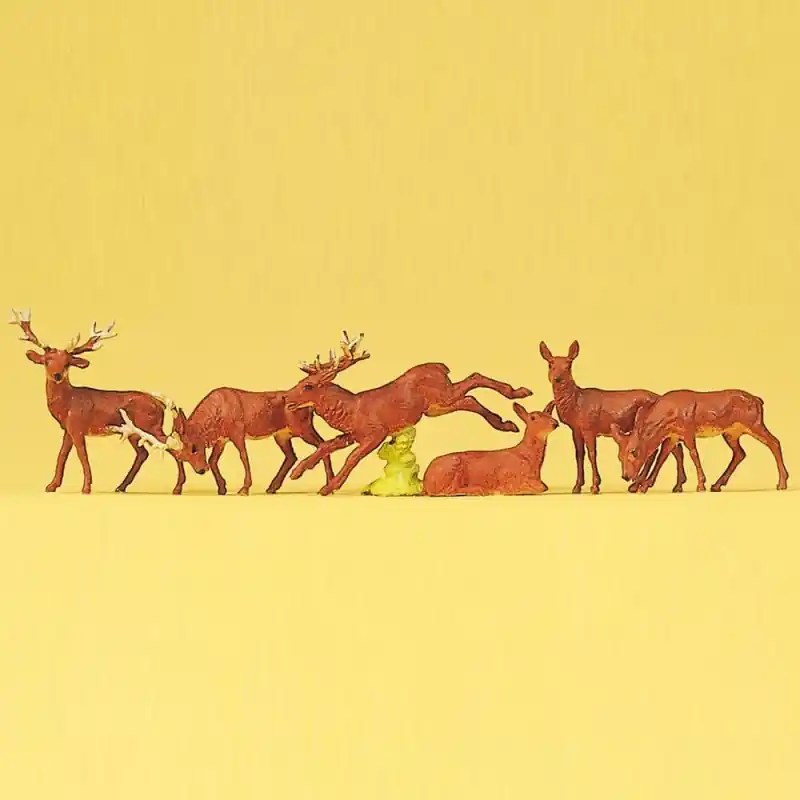 Pas Cher 6 Cerfs-HO-1/87-PREISER 10179