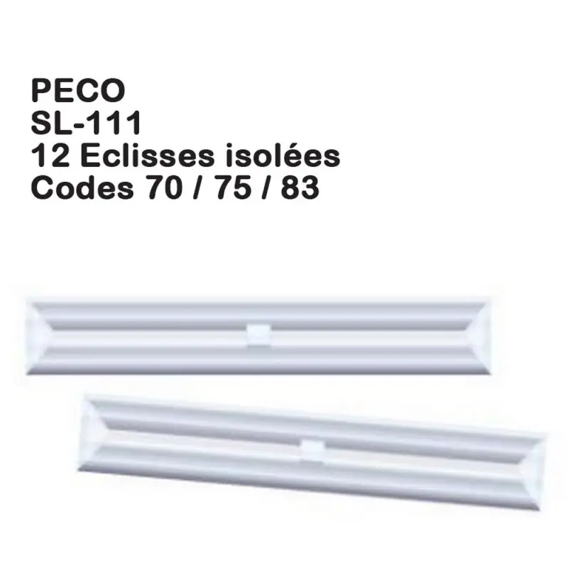 12 éclisses isolantes Streamline code 70-75-83-HO 1/87-PECO SL-111 Commander Maintenant