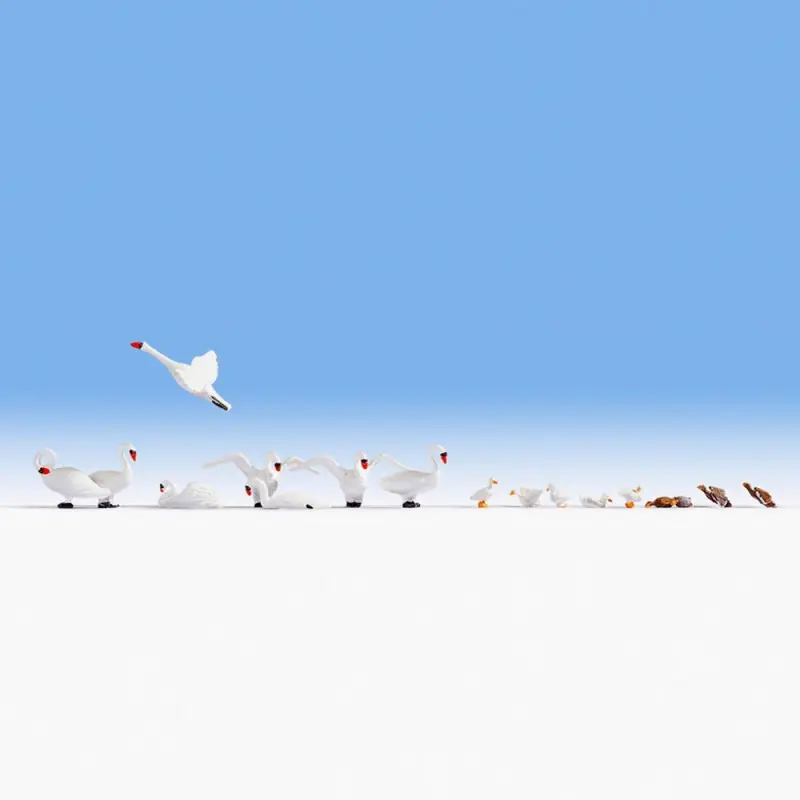 17 cygnes et canards -HO-1/87-NOCH 15774 Populaire