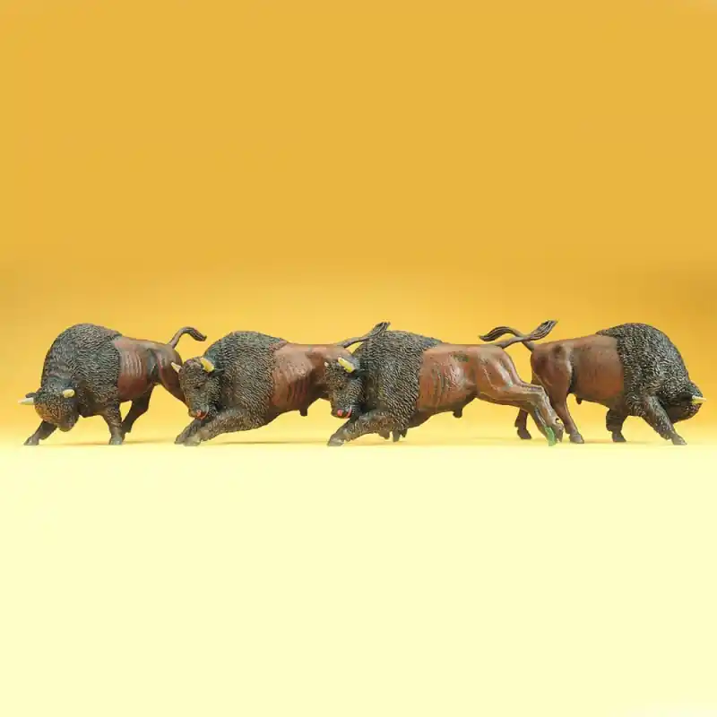 Bon Marché 4 bisons -HO-1/87-PREISER 20391