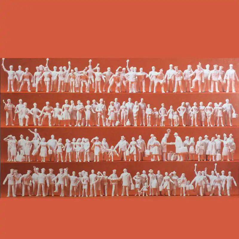 120 figurines de gare passants et personnels-HO-1/87-PREISER 16325 Petit Prix