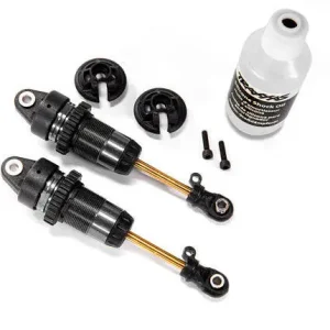 Paiement Sécurisé 2 Amortisseurs Traxxas 7461X Avant long GTR Alu noir sans ressorts