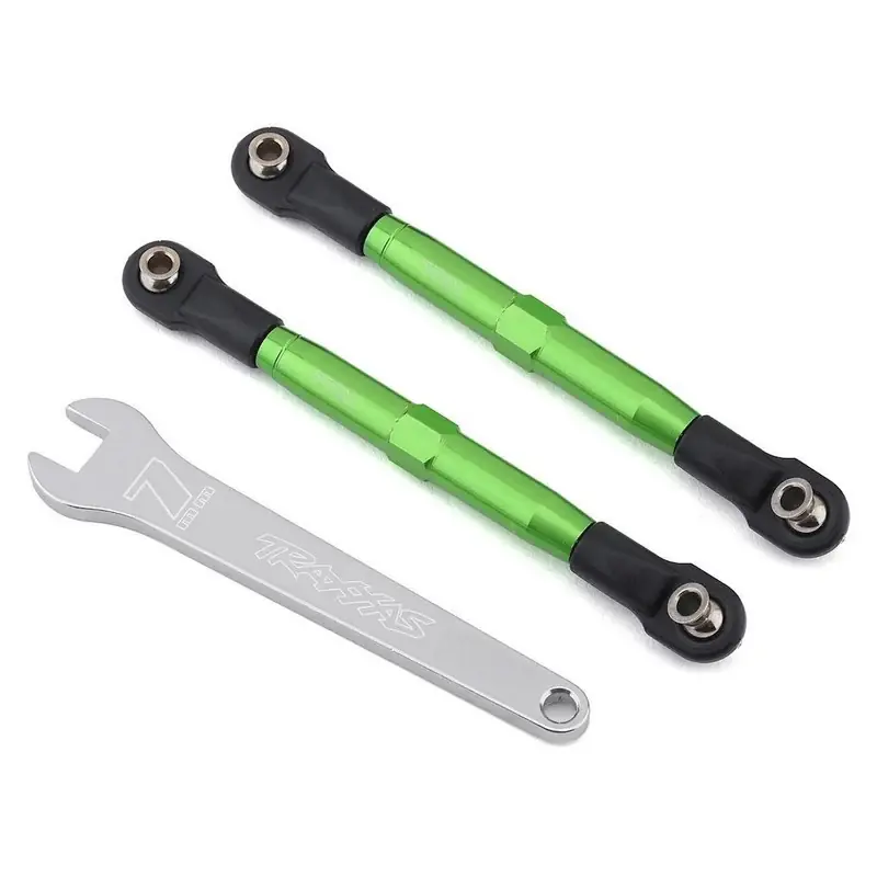 Livraison Express Biellettes de carrossage Avant 83mm anodisées verte - Traxxas 3643G