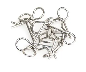 10 Clips carrosserie coudés pour voitures 1/12 à 1/18 - 2440012 Prix Promo