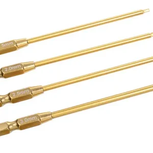 4 Embouts titanium Vis BTR 1,5/2/2,5/3mm Corally 16180 Affaire À Saisir
