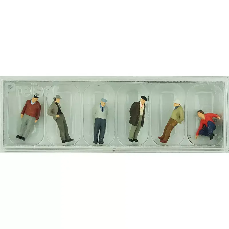 Dernier Modèle PREISER 10508 Joueurs De Pétanque - HO 1/87