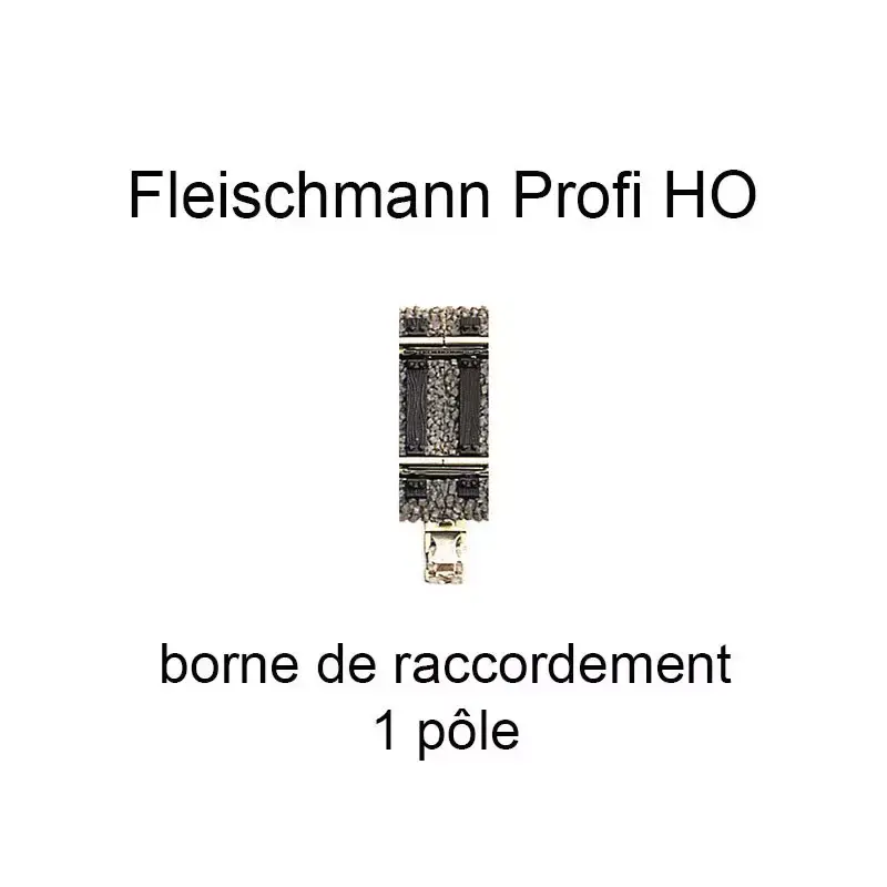 Certifié FLEISCHMANN 6431 Clip D‘alimentation 1 Pôle Avec Éclisse - Voie Profi HO