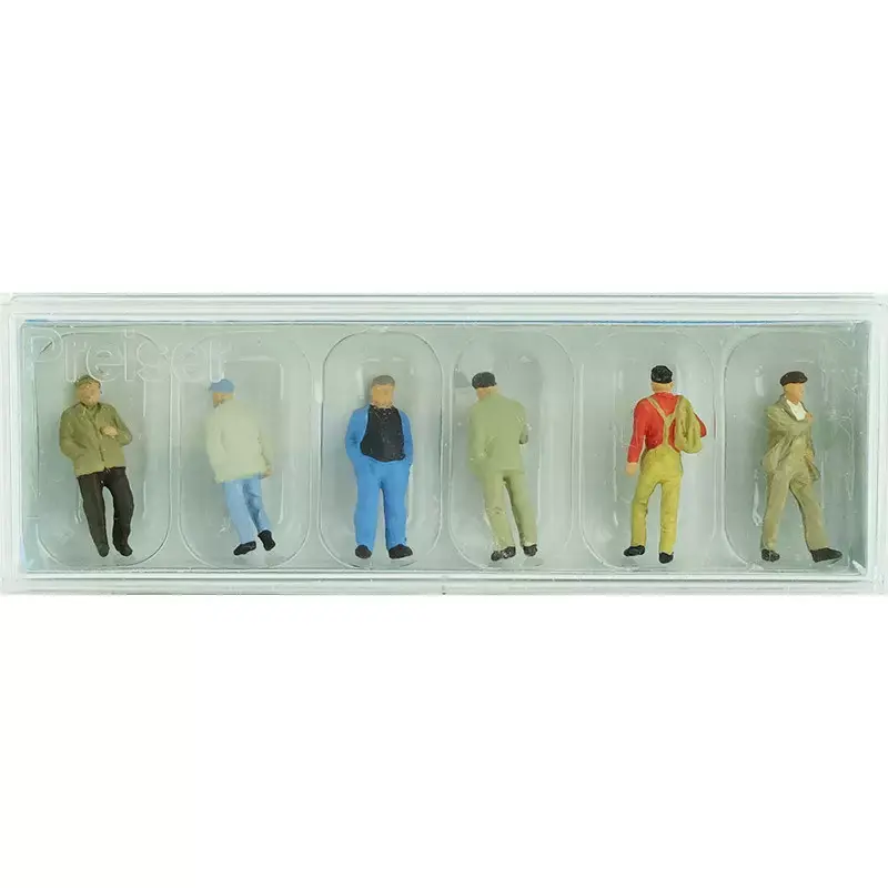 PREISER 14087 Ouvriers En Mouvement - HO 1/87 Petit Prix