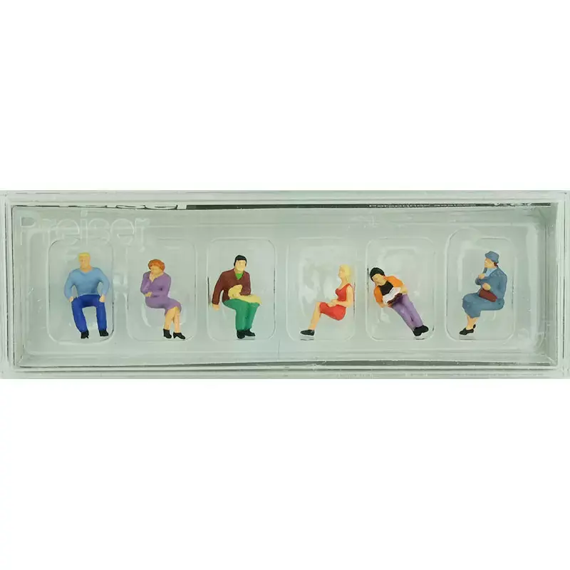 PREISER 10095 6 Spectateurs Assis - HO 1/87 Vente Flash