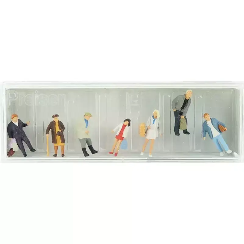 Nouvel Arrivage PREISER 10400 7 Voyageurs Debouts Pour Bus Et Train - HO 1/87