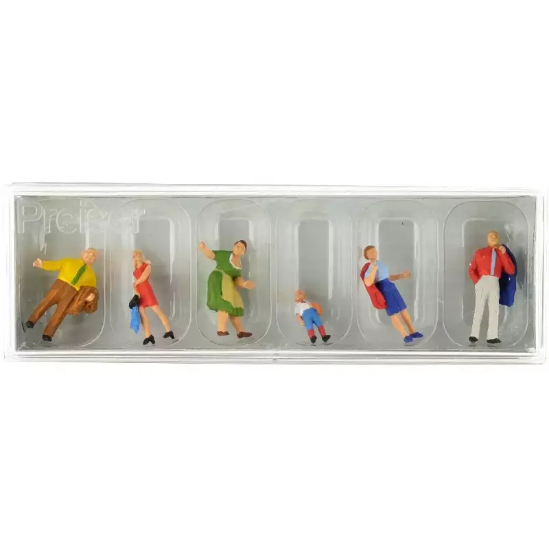 PREISER 10279 Famille Dupont En Promenade - HO 1/87 Solde