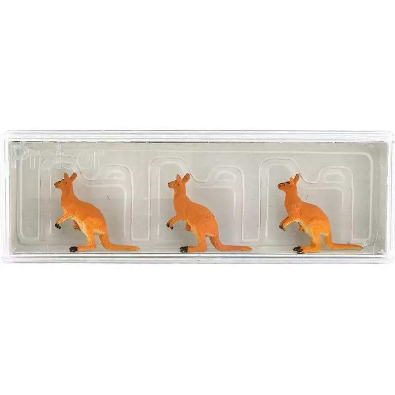 Quantité Limitée PREISER 20392 3 Kangourous - HO 1/87