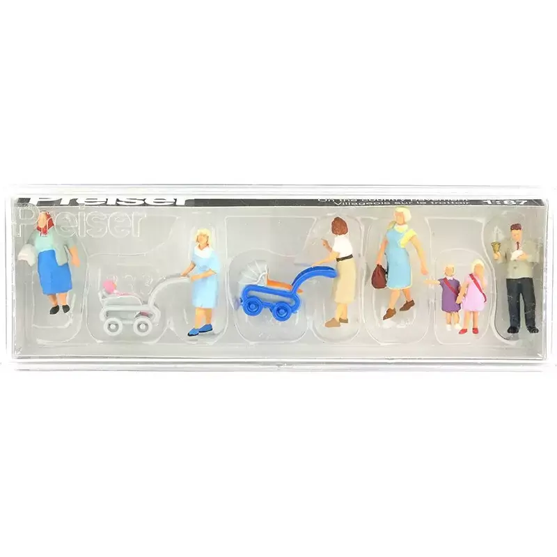 PREISER 10711 Promenade En Landau - HO 1/87 Acheter Direct