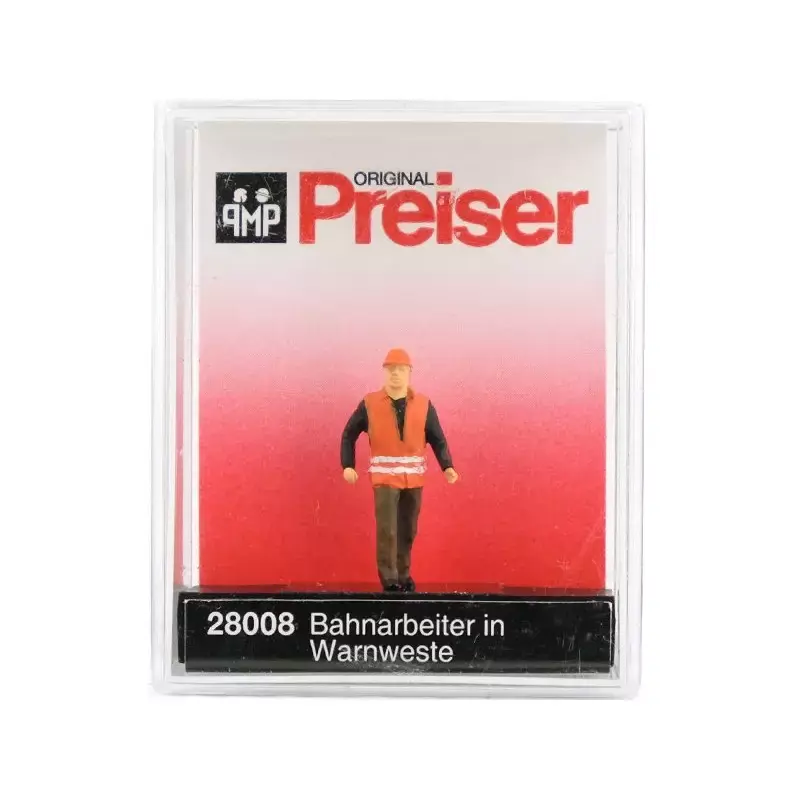 PREISER 28008 Ouvrier En Tenue De Sécurité - HO 1/87 Soldes