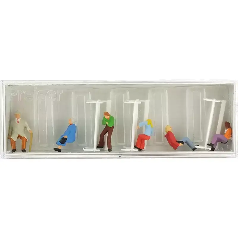 PREISER 10027 Couples Sur Des Bancs - HO 1/87 Meilleur Choix