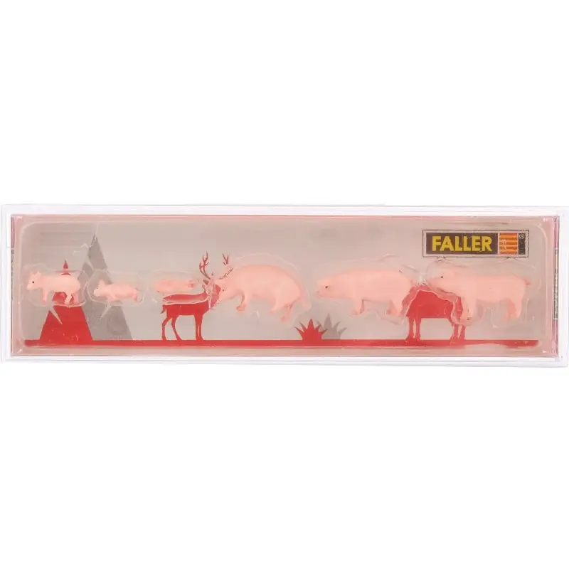 FALLER 151910 Cochons Et Porcelets - HO 1/87 Offre Exclusive