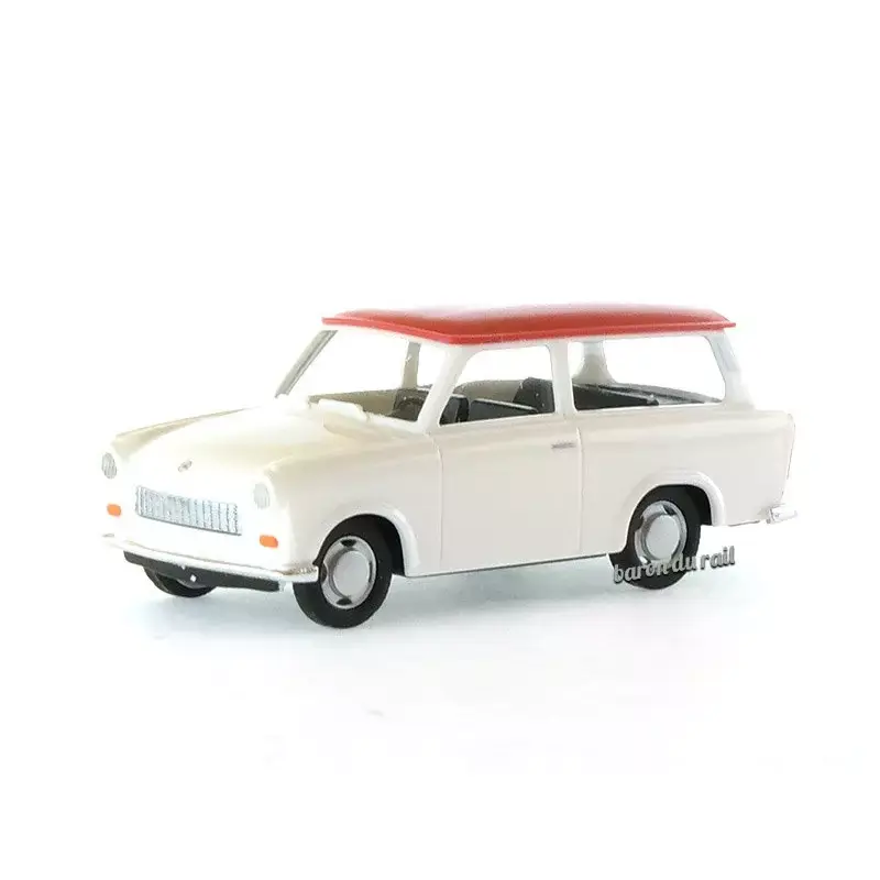 BUSCH 53209 Trabant p601 Blanche À Toit Rouge - HO 1/87 Quantité Limitée
