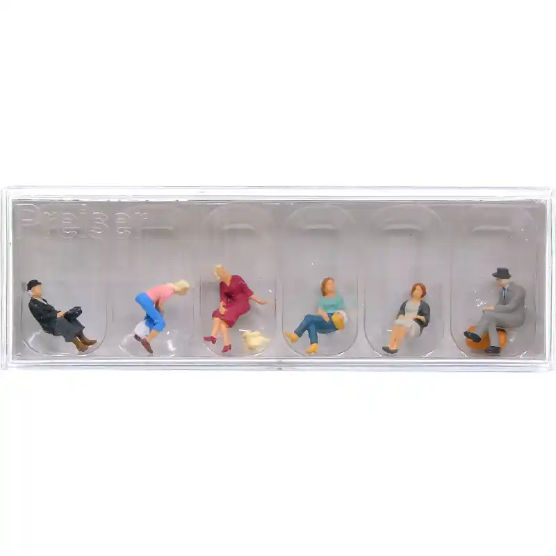 PREISER 10506 Voyageurs Assis Qui Attendent - HO 1/87 Vente Directe