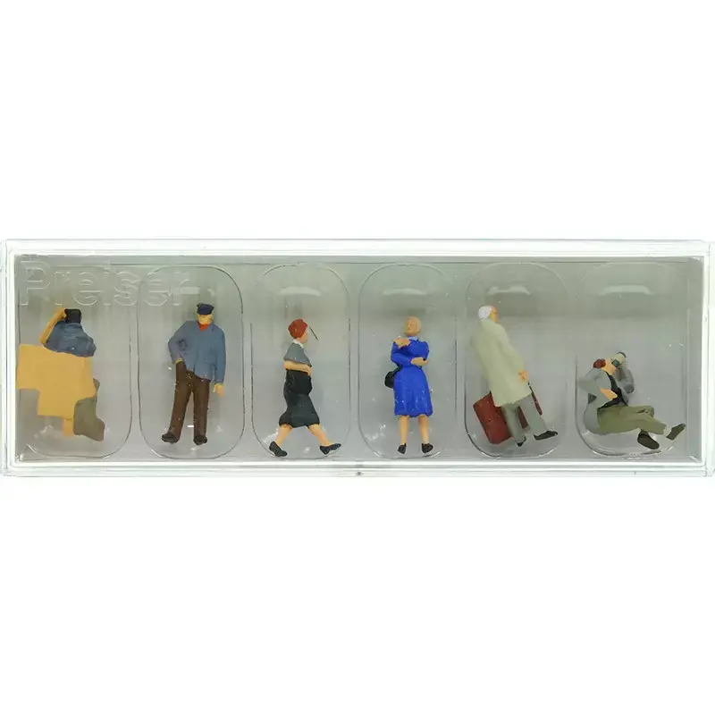 PREISER 10592 Passants Et Sans Abris - HO 1/87 Nouvelle Collection