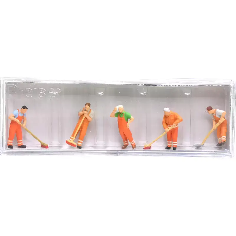 Usine Directe PREISER 10713 Personnel De Nettoyage De Rue - HO 1/87