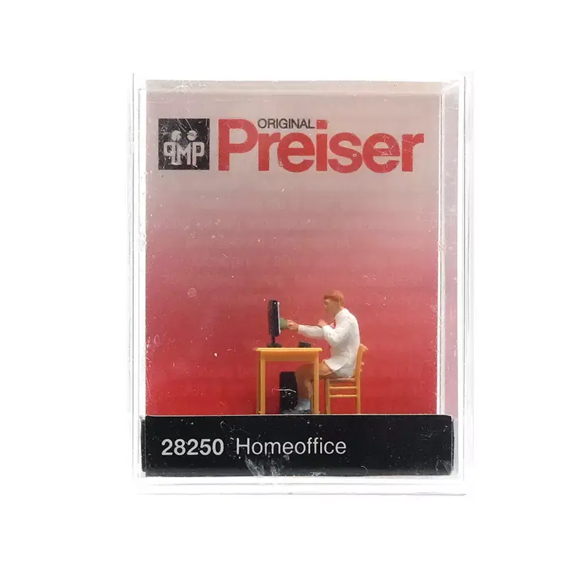 PREISER 28250 Homme En Télétravail - HO 1/87 Offre Spéciale