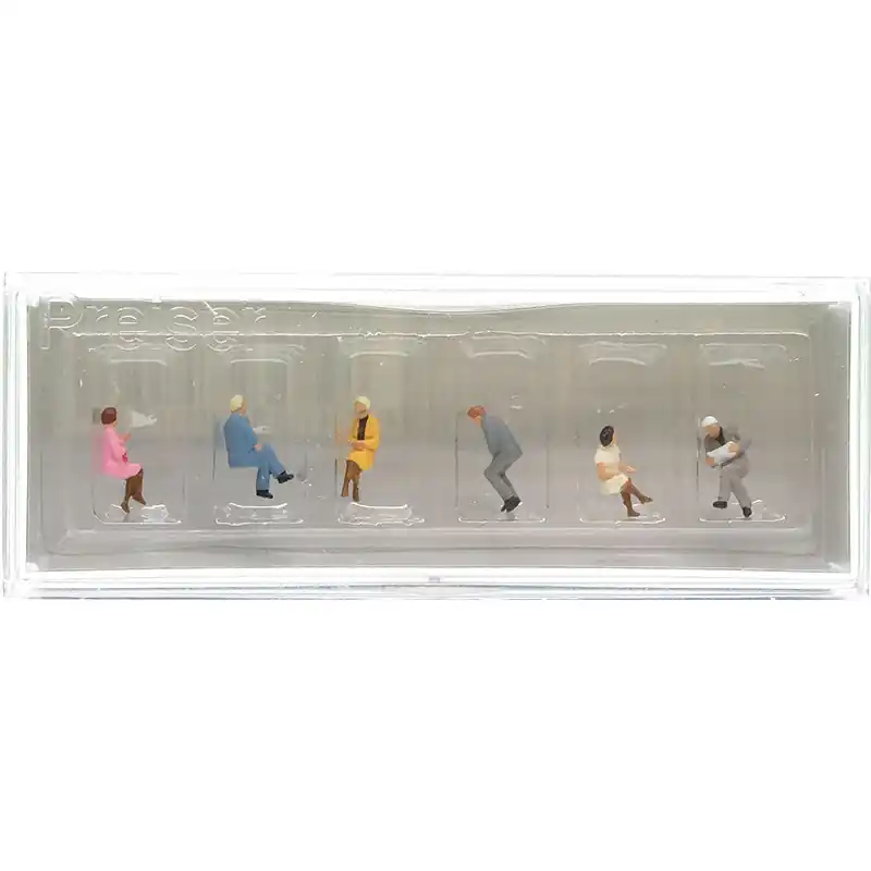 PREISER 79156 6x Voyageurs Assis - N 1/160 Vente Directe